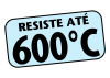Resiste até 600ºC